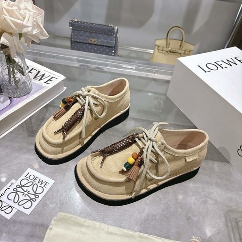 Loewe Vintage Beaded Tassel Loafers