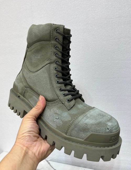 Balenciaga Vintage Work Boots With Embossed Logo