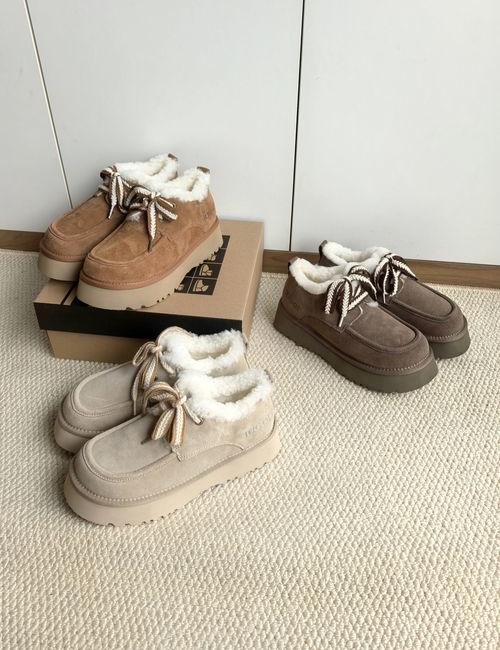 UGG Lace-up Fleece Lined Snow Boots
