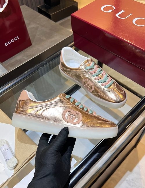Gucci Cowhide Retro Casual Sports Shoes
