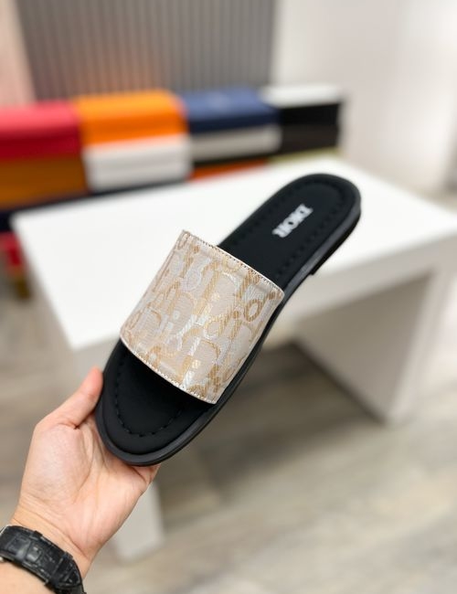 Christian Dior CD Brand Totem Fabric Casual Sandals