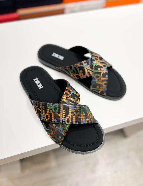 Christian Dior CD Brand Totem Fabric Casual Sandals