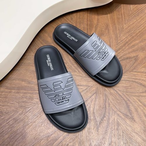 Armani Embossed Casual Slip On Slides