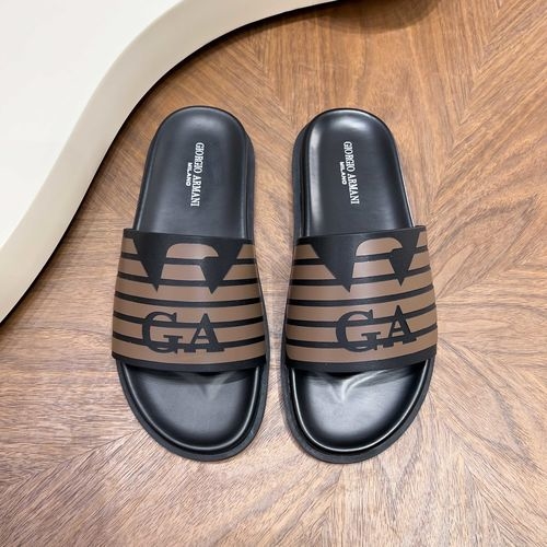 Armani Embossed Casual Slip On Slides
