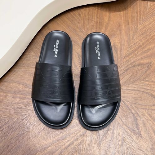 Armani Embossed Casual Slip On Slides