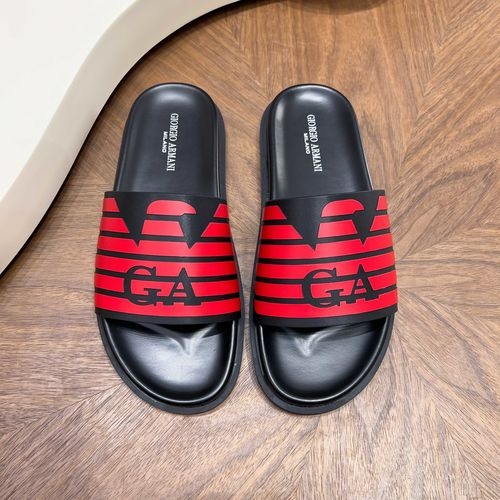 Armani Embossed Casual Slip On Slides