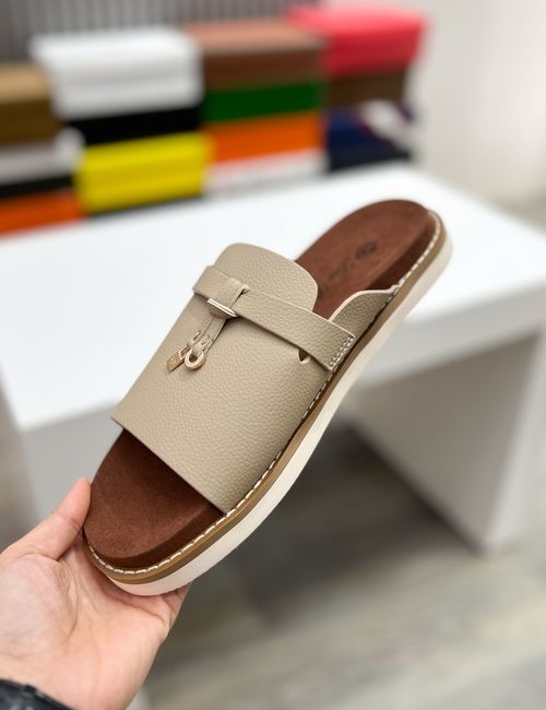 Loro Piana LP Summer Walk Cross Strap Mule Slippers