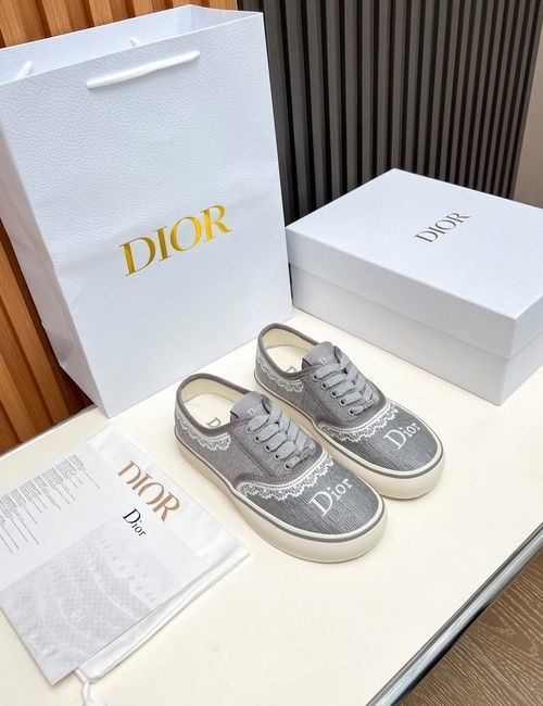 Christian Dior CD Embroidered Fabric Casual Shoes