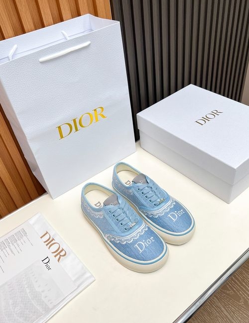 Christian Dior CD Embroidered Fabric Casual Shoes