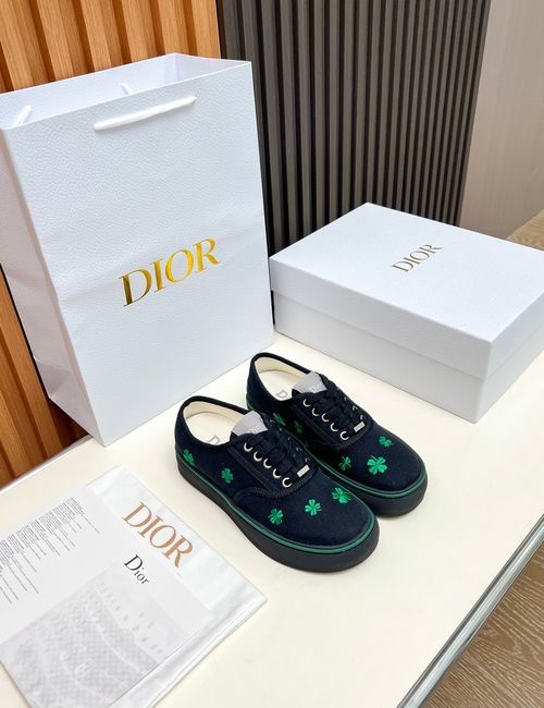 Christian Dior CD Embroidered Fabric Casual Shoes