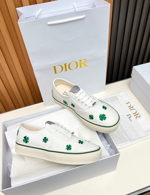 Christian Dior CD Embroidered Fabric Casual Shoes