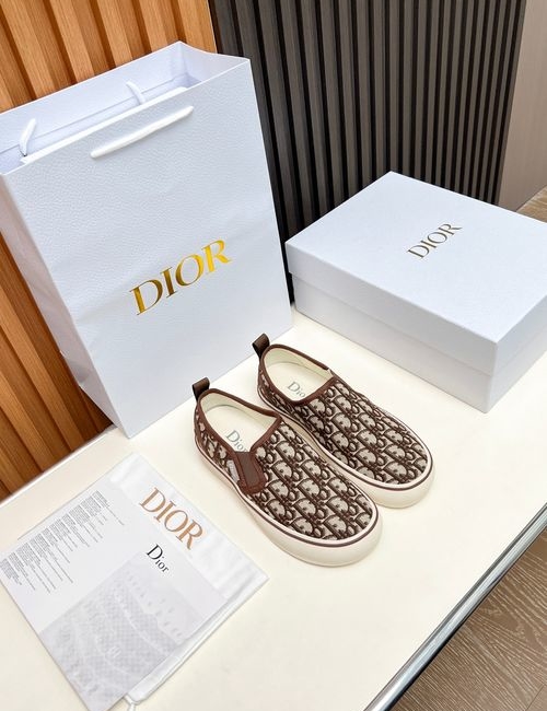 Christian Dior CD Embroidered Fabric Casual Shoes