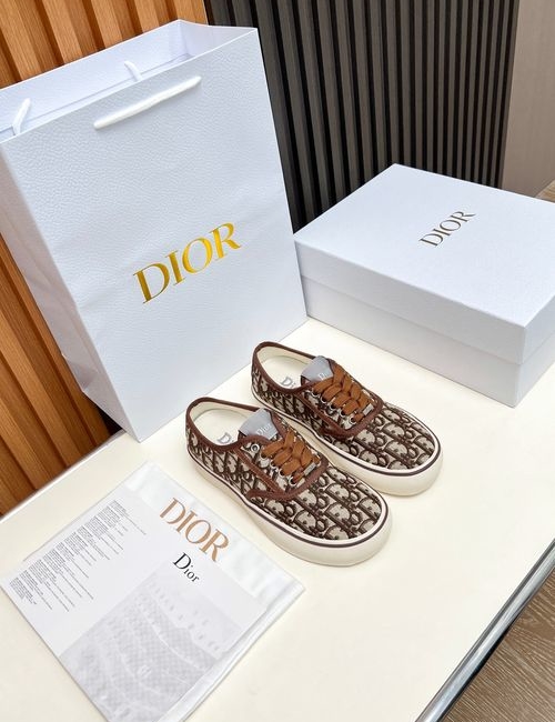 Christian Dior CD Embroidered Fabric Casual Shoes