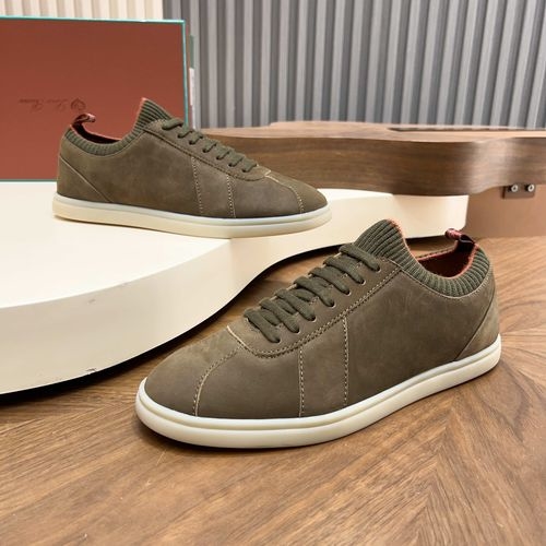 Loro Piana LP Soho Walk Casual Shoes With Double-Color Knit Trim