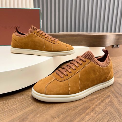 Loro Piana LP Soho Walk Casual Shoes With Double-Color Knit Trim