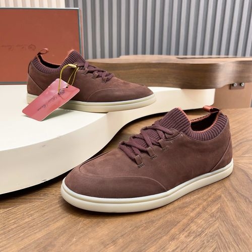 Loro Piana LP Soho Walk Casual Shoes With Double-Color Knit Trim