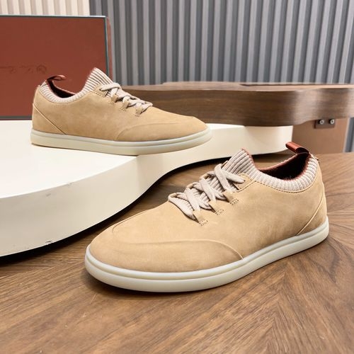 Loro Piana LP Soho Walk Casual Shoes With Double-Color Knit Trim