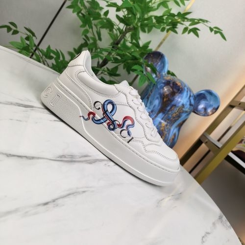 Gucci Chunky Platform Casual Leather Shoes