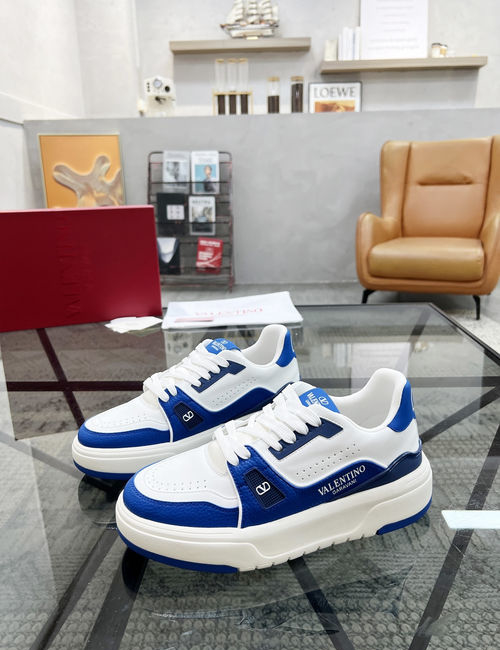 Valentino Premium Stitched Leather Casual Sneakers