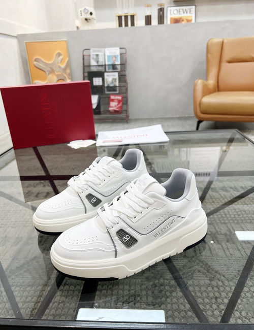 Valentino Premium Stitched Leather Casual Sneakers