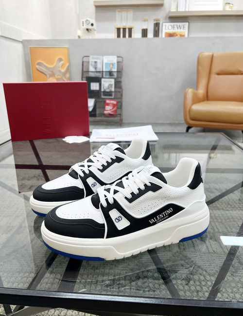 Valentino Premium Stitched Leather Casual Sneakers