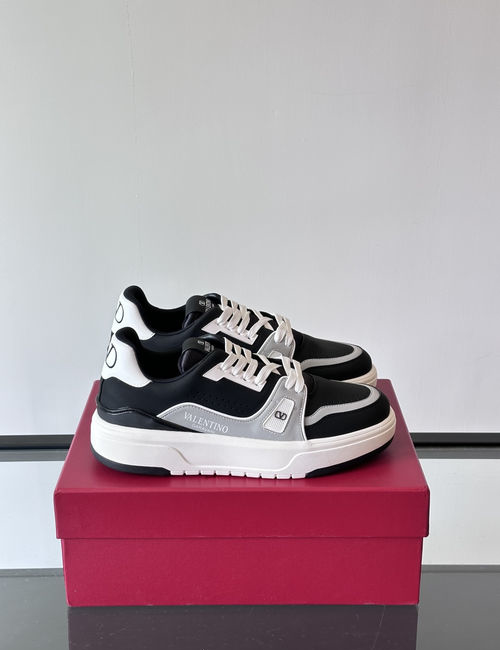 Valentino Quilted Chunky Platform Casual Sneakers