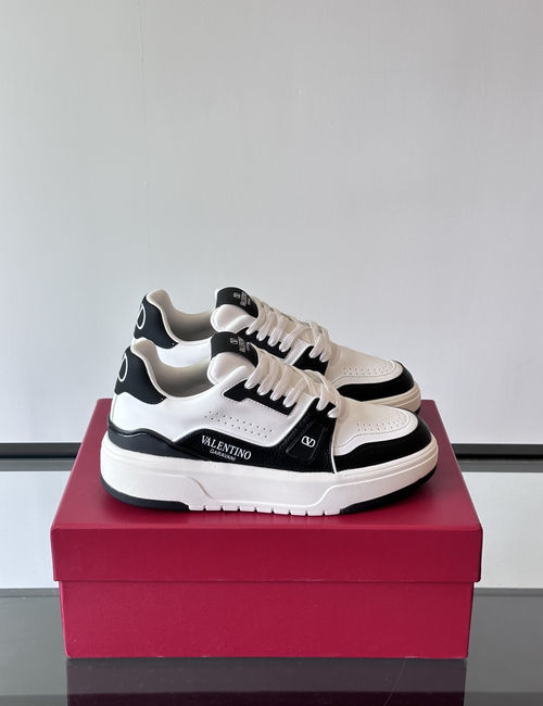 Valentino Quilted Chunky Platform Casual Sneakers