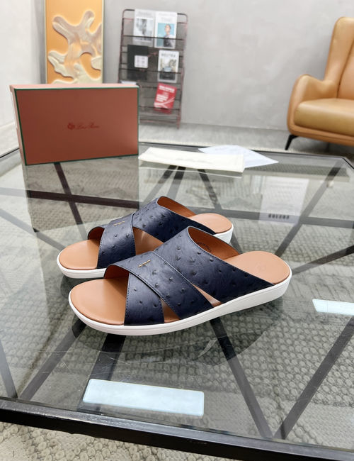 Loro Piana LP Cowhide Upper Casual Comfortable Slippers