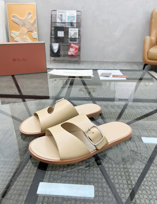 Loro Piana LP Cowhide Upper Casual Comfortable Slippers