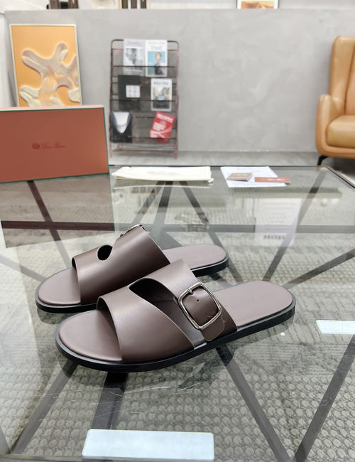 Loro Piana LP Cowhide Upper Casual Comfortable Slippers