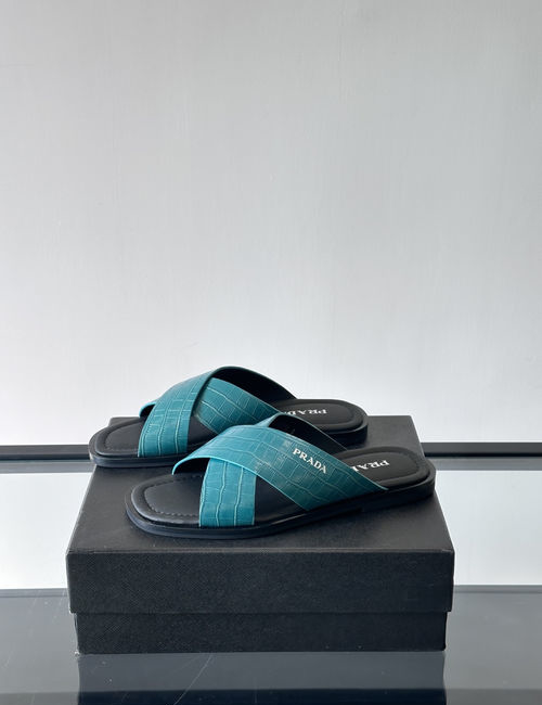 Prada Cowhide Casual Slippers