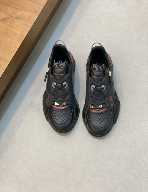 Fendi Flow Casual Shoes Leather Eva Sole