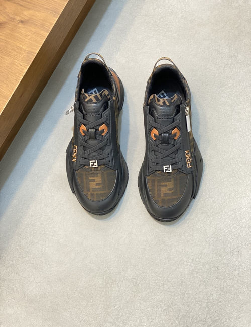 Fendi Flow Casual Shoes Leather Eva Sole