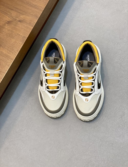 Fendi Casual Sneakers With Leather Upper