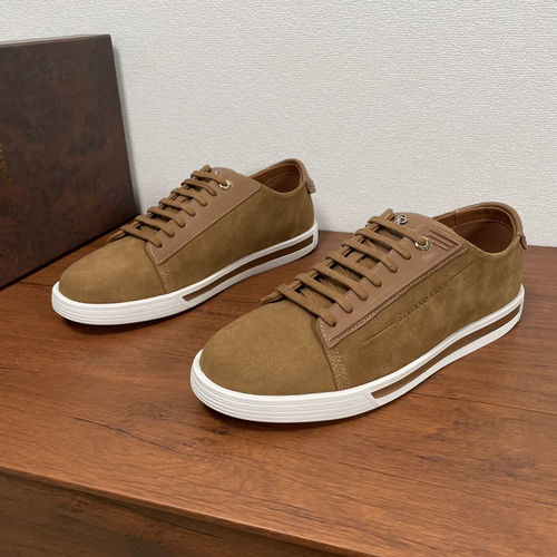 Stefano Ricci Suede Leather Casual Sneakers Brown