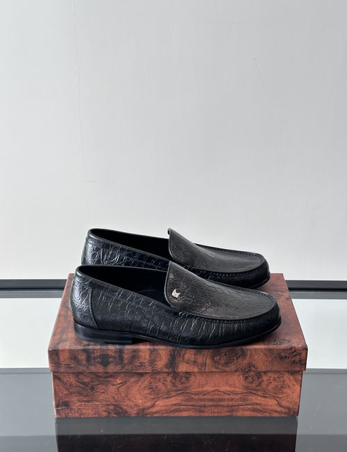 Stefano Ricci Premium Crocodile Pattern Casual Leather Shoes