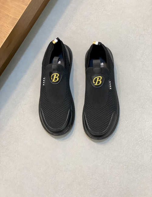 Hugo Boss Leather Flyknit Casual Sneakers