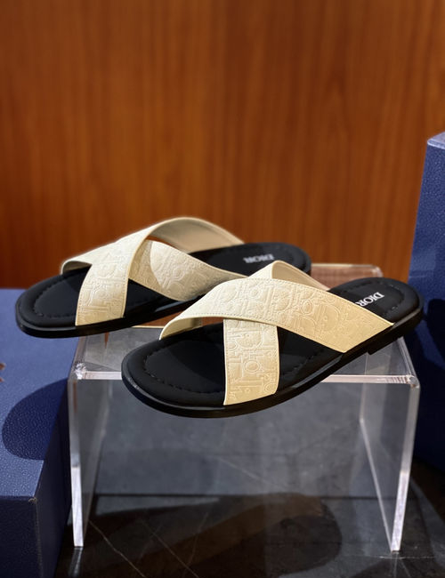 Christian Dior CD Alias Cross-strap Slides