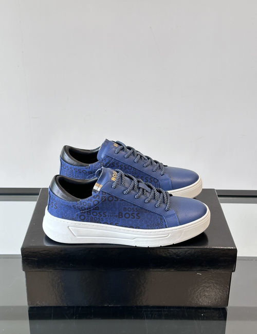 Hugo Boss Sneakers With Leather Upper And Rubber Outsole