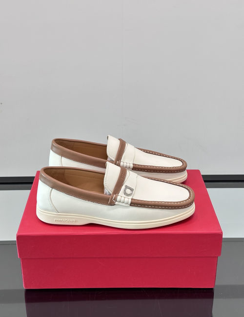 Ferragamo Genuine Leather Casual Dress Shoes