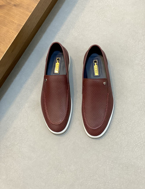 Zilli Hollow-out Leather Shoes With Latex Insole