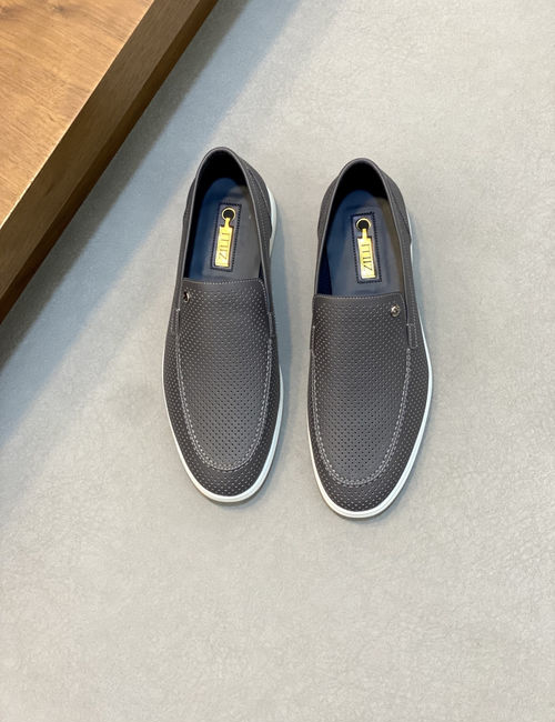 Zilli Hollow-out Leather Shoes With Latex Insole