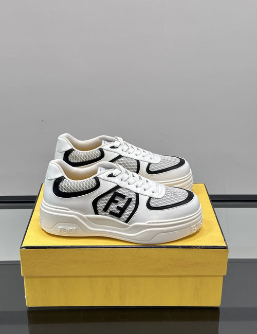 Fendi Retro Logo Stitching Casual Sneakers