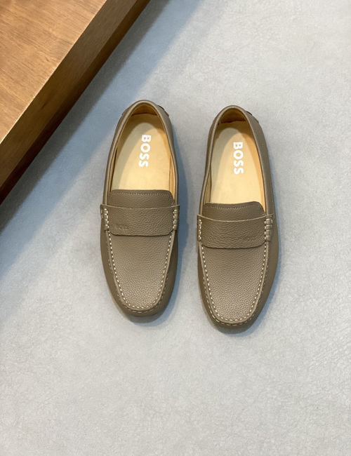 Hugo Boss High-Quality Driving Shoes With Full Packaging