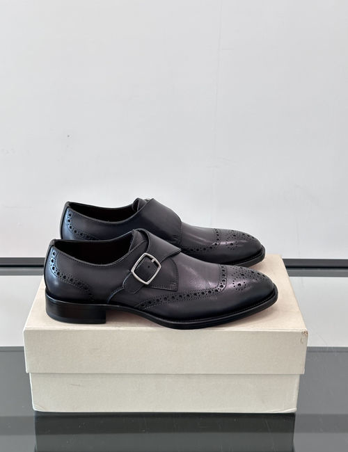 Santoni Cowhide Leather Sole Dress Shoes