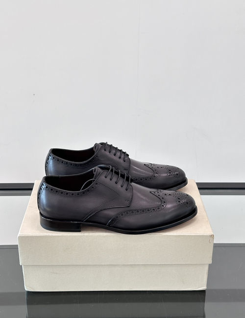 Santoni Cowhide Leather Sole Dress Shoes
