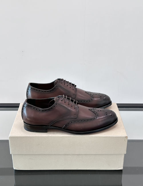 Santoni Cowhide Leather Sole Dress Shoes