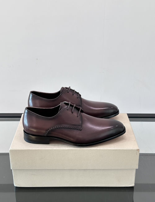 Santoni Cowhide Leather Sole Dress Shoes