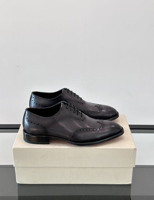 Santoni Cowhide Leather Sole Dress Shoes