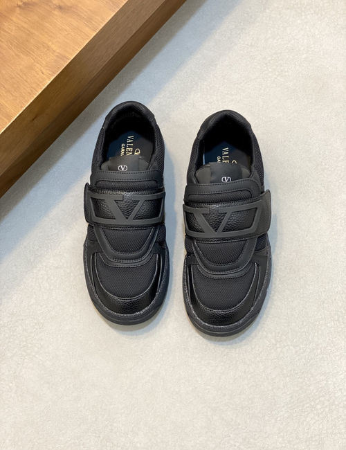 Valentino Velcro Low-top Leather Sports Shoes